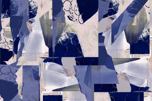 Ruhige blaue Abstraktion