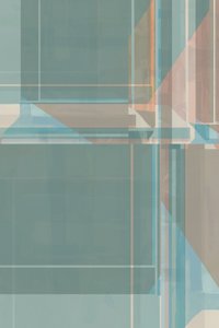 Subtile türkisfarbene Geometrie