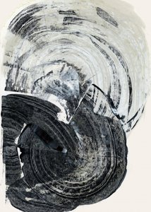 Wirbelndes monochromes Abstrakt von cartissi