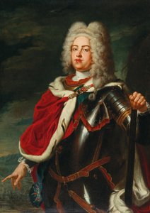 Friedrich August II., Kurfürst von Sachsen und zukünftiger König August III. von Polen als Kronprinz von Ádam Mányoki
