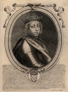 Porträt von Karl IV. der Schöne (1294 - 1328), König von Frankreich - Karl IV. der 