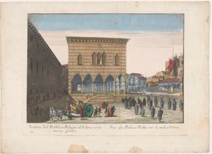 Blick auf das Rathaus von Udine