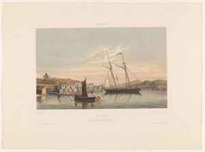 Hafen von Willemstad, Curaçao von jonkheer Jacob Eduard van Heemskerck