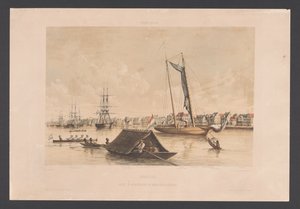 Wasserseite und Reede in Paramaribo von jonkheer Jacob Eduard van Heemskerck
