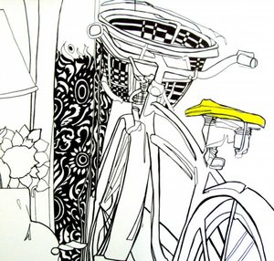 Katies Fahrrad von linda arthurs