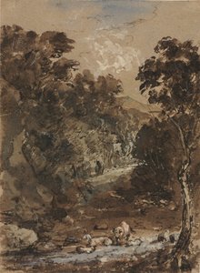 Landschaft mit Nutztieren