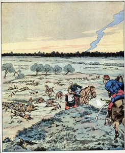 Schlachtschiffe? Es gibt keine mehr! Antwort eines Generals an einen Offizier, der bei der Schlacht von Reischoffen Verstärkung forderte, bekannt für seine schwere Pflicht im Jahr 1870. Illustration von Job (Jacques Marie Gaston Onfray und Breville) für da von pseudonym for Onfray de Breville Jacques Job