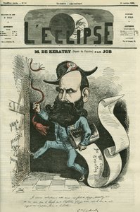 Karikatur von Emile Keratry (1832-1904), französischer Politiker. Titelbild in „L