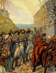 Staatsstreich von Napoleon I. Bonaparte: Flucht aus dem Rat der Fünfhundert am 19. Brumaire (10. November) von pseudonym for Onfray de Breville Jacques Job