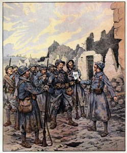 Mut! Wir werden sie kriegen! General Philippe Pétain (1856-1951) am 27. Februar von pseudonym for Onfray de Breville Jacques Job