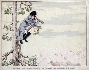 Von der Insel Lobau, in Beobachtung (Schlacht bei Essling) von pseudonym for Onfray de Breville Jacques Job
