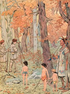Jacques Marie Gaston Onfroy de Breville, genannt JOB - Im Alter von sechzehn Jahren wurde George Washington Landvermesser und kartierte die Ländereien westlich der Blue Ridge Mountains
