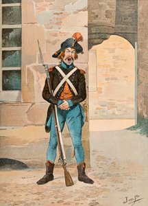 Französische Truppen zu allen Zeiten: 1. Legion der Franken (1796) von pseudonym for Onfray de Breville Jacques Job