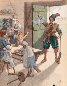 La hen au pot zur Zeit von Henri IV (1553-1610)