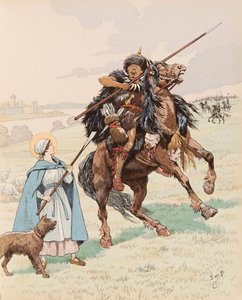 Sainte Genevieve während der Belagerung von Paris im Jahr 451