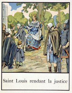 Heiliger Ludwig spricht Recht - in „Petite histoire de France“ von Jacques Bainville, ed. Mane