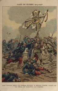 Erster Weltkrieg: Die Eroberung der Flagge (Illustration)