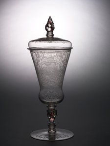 Gedeckter Pokal, ca. 1715 von school Bohemian
