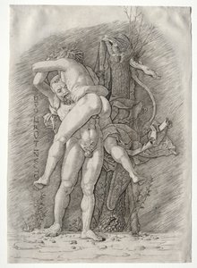 Herkules und Antäus von school of Andrea Mantegna