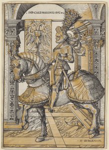 Reiterporträt des Kaisers Maximilian I. von the Elder Hans Burgkmair