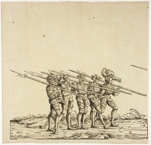 Hellebardenträger, aus dem Triumphzug von Maximilian von the Elder Hans Burgkmair