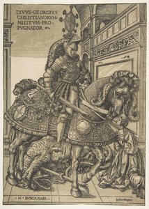 Sankt Georg zu Pferd, 1508-1518 von the Elder Hans Burgkmair