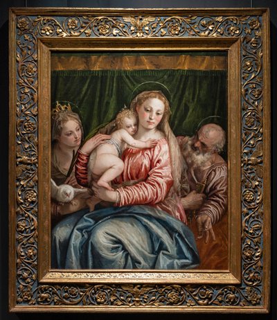 Madonna und Jesuskind zwischen St. Katharina von Alexandrien und Petrus von (1528 88) Veronese