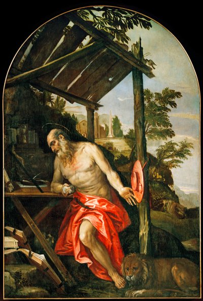 Der reuige Heilige Hieronymus von (1528-88) Veronese