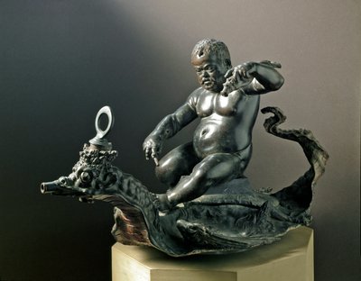 Der Zwerg Morgante Braccio di Bartolo, der Zwerg von Cosimo I. de Medici. Bronzeskulptur von Giambologna von Giambologna