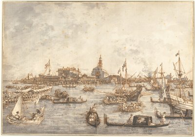 Himmelfahrtsfest in Venedig von (1697-1768) Canaletto