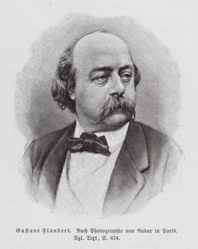 Gustave Flaubert, französischer Romanautor von (1820-1910) (after) Nadar