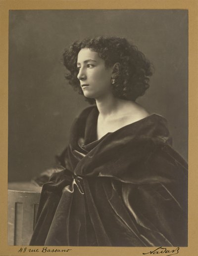 Porträt von Sarah Bernhardt im Jahr 1864 von Nadar von Nadar