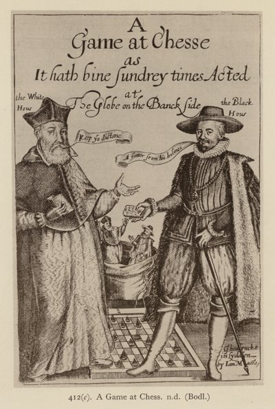 Ein Schachspiel, nd (Lithografie) von (after) English School