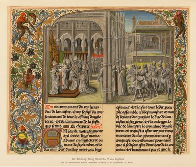Krönung von Heinrich IV. von (after) French School