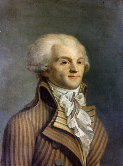 Porträt von Maximilian Marie Isidore von Robespierre (1758-1794), französischer Politiker von (after) French School