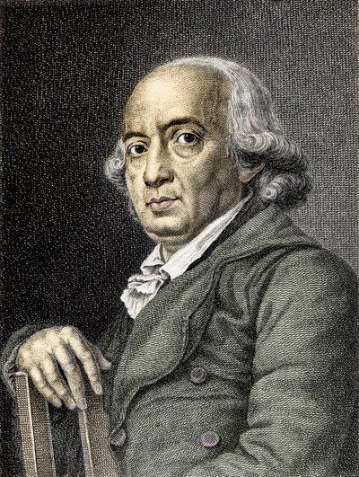 Porträt von Johann Gottfried von Herder, deutscher Dichter und Philosoph, Gravur, Privatsammlung von (after) German School