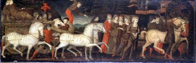 Ein Triumphzug - Cassone-Panel von (attr. to) Master of Stratonice