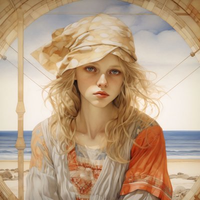 Verspielte Eleganz: Alice in Muchas Traum von F. Abderrahim