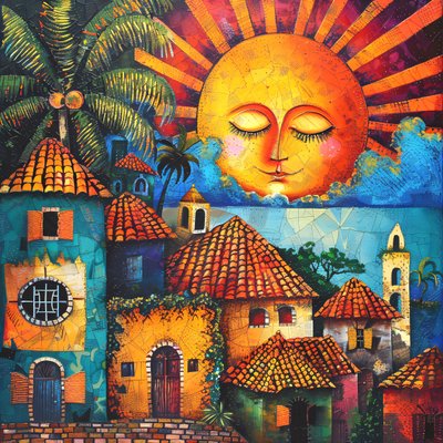 Heilige Katharina unter der Sonne von F. Abderrahim