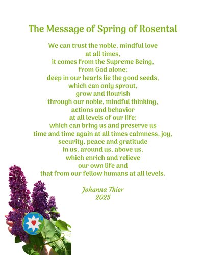 The Message of Spring of Rosental von Johanna Thier