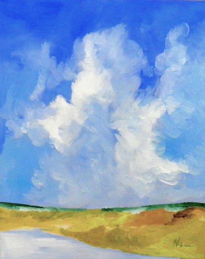 Wolken über dem See von M. Vet