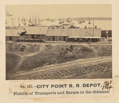 City Point Eisenbahndepot von A.J. Russell