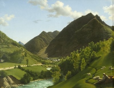 Ein Tal in den Pyrenäen von A.L.R.M. Duperraux
