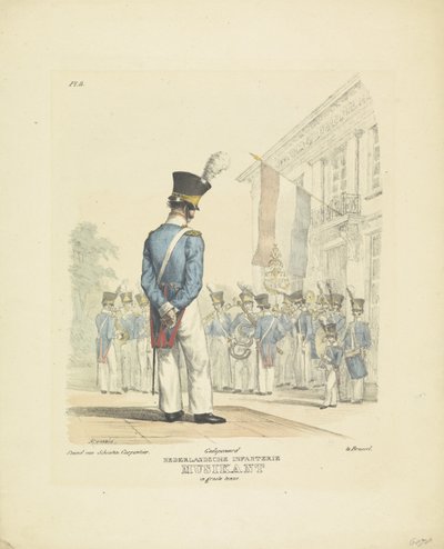 Musiker in voller Uniform von A. Courtois
