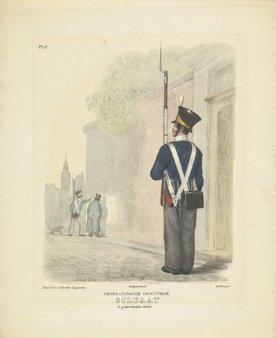 Soldat in Garnisonsuniform, 1820-1825 von A. Courtois