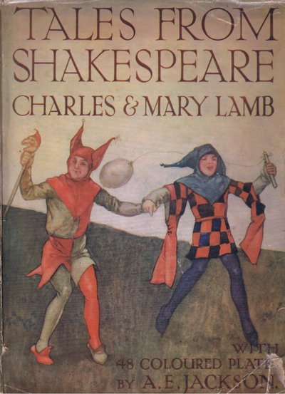 Vorderes Umschlagdesign, aus Tales from Shakespeare, veröffentlicht von Ward Lock & Co Ltd, 1930-40er Jahre von A. Jackson