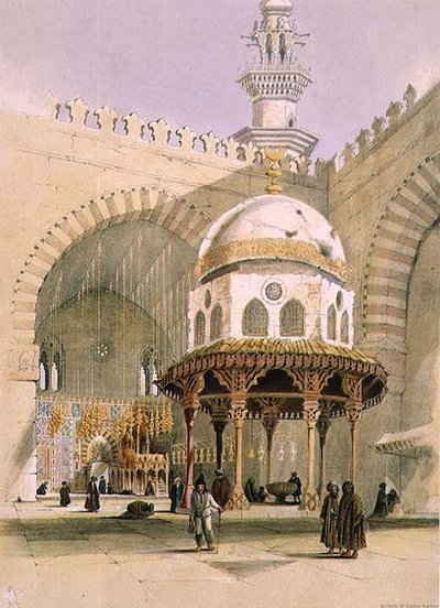 Die Moschee des Sultan Hassan, Kairo, veröffentlicht 1846 von A. Margaretta Burr