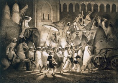 Delhi: Gefolge und Gefolge des Großen Moguls, veröffentlicht 1858 von A. Soltykoff