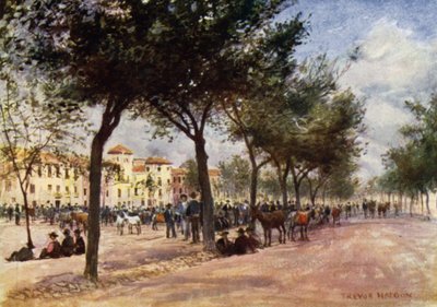 Granada, Markt und Zigeunerjahrmarkt im Triunfo von A. Trevor Haddon