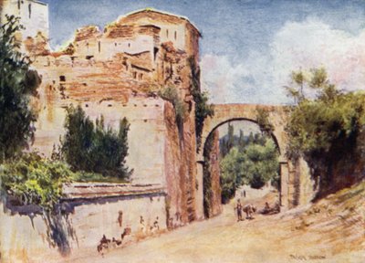 Die Alhambra, Turm und Aquädukt von A. Trevor Haddon